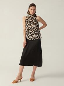 MOTF PREMIUM SILK GRADE 6A 19MM ZEBRA STRIPE TOP - Multicolor - View 8