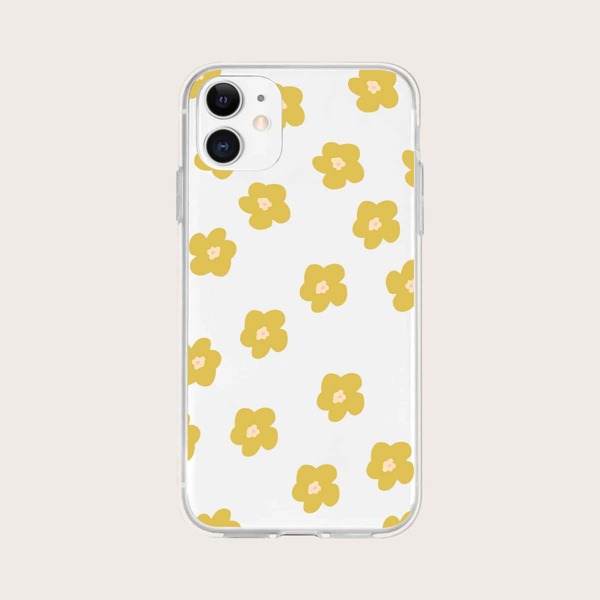 

Flower Pattern Phone Case, Clear