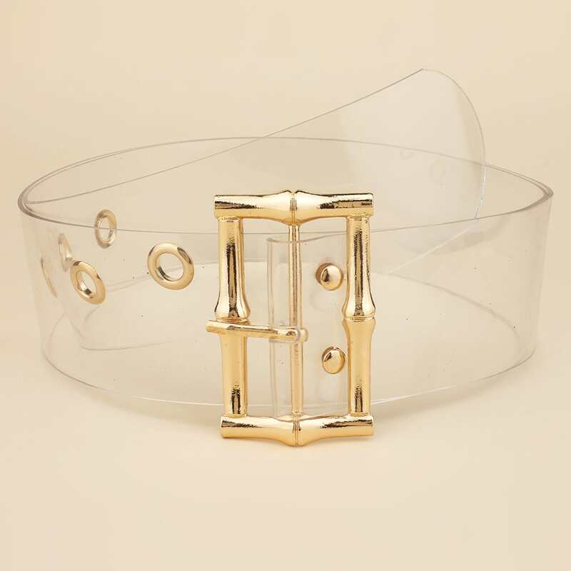 

Square Buckle Clear Belt