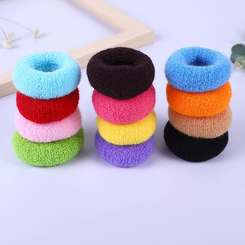 

12pcs Solid Hair Tie, Multicolor