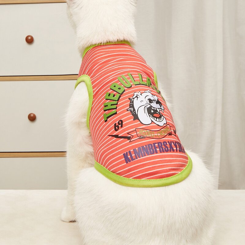 

Cartoon Graphic Pet Tank Top, Multicolor