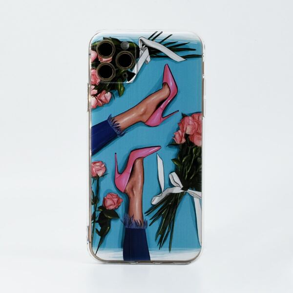 

Rose & Shoes Pattern Phone Case, Multicolor