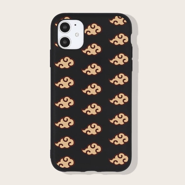 

Cloud Pattern Phone Case, Black