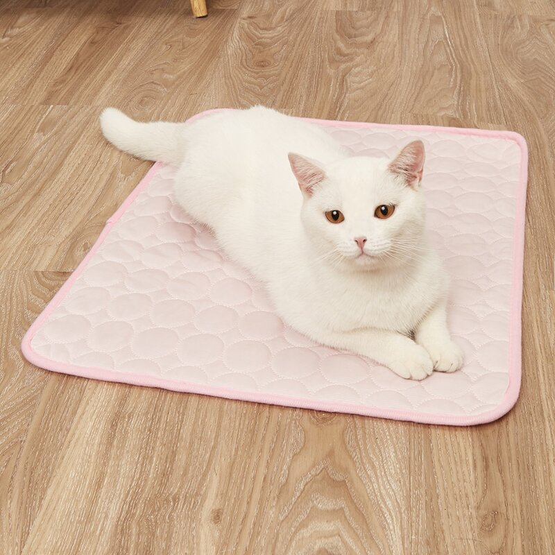 

Solid Color Pet Cooling Pad, Pink