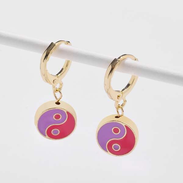 

Yin & Yang Drop Earrings, Multicolor