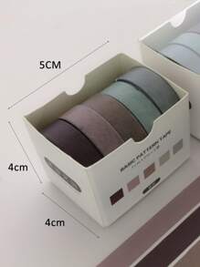 5 Rollos De Cinta Decorativa Sólida - Multicolor - Ver 3