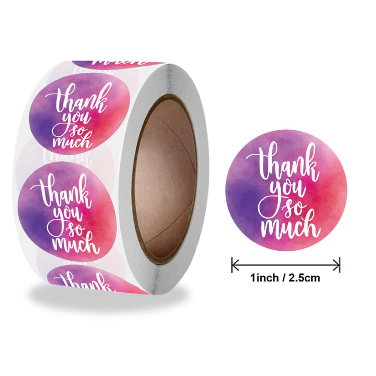 

1roll 500pcs Slogan Graphic Sealing Sticker, Multicolor