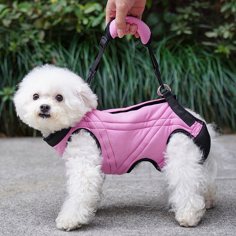 

1pc Portable Dog Auxiliary Belt, Pink