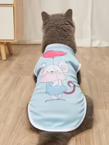 Cartoon Mouse Print Pet Tank