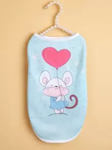 Cartoon Mouse Print Pet Tank