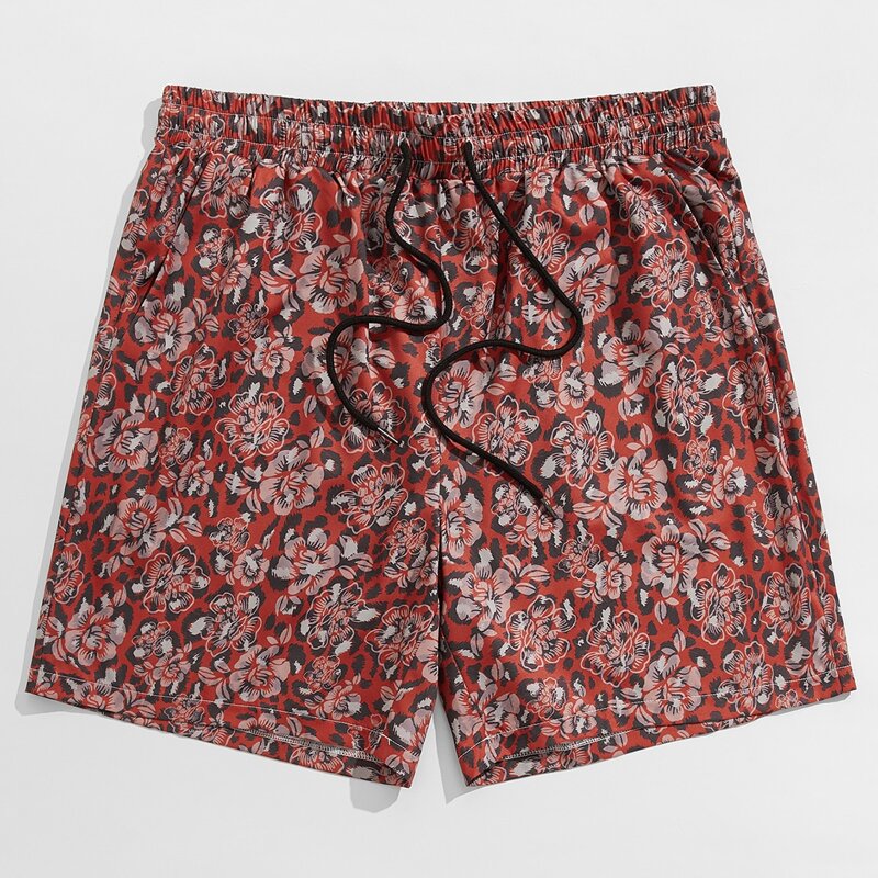

Guys Floral Print Drawstring Shorts, Multicolor