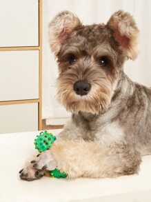 1入組骨設計隨機寵物髮聲玩具 - 彩色 - 查看 2