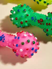 1入組骨設計隨機寵物髮聲玩具 - 彩色 - 查看 4