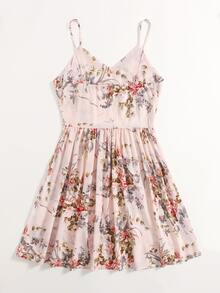 SHEIN Vestido de tirantes con estampado floral - Multicolor - Ver 2