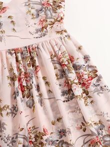 SHEIN Vestido de tirantes con estampado floral - Multicolor - Ver 4