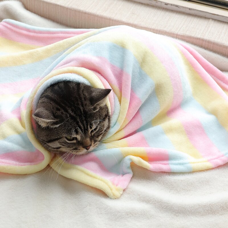 

1pc Random Color Pet Blanket, Multicolor