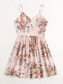 SHEIN Vestido de tirantes con estampado floral - Multicolor - Ver 5
