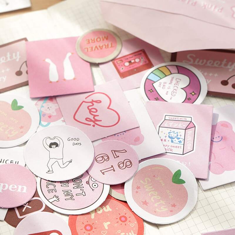 

60pcs Random Cartoon Sticker, Multicolor