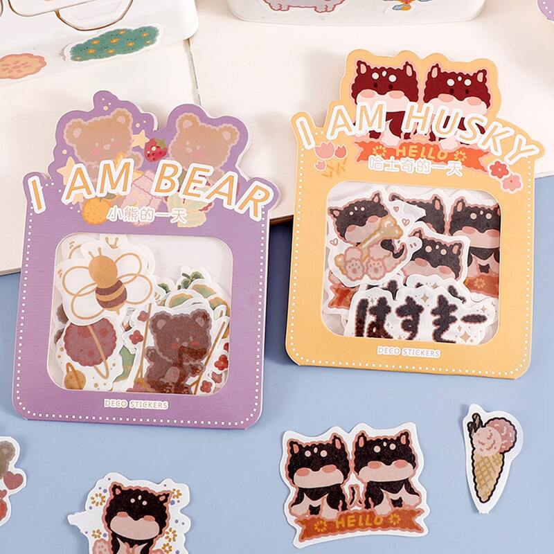 

30pcs Random Cartoon Cat Sticker, Multicolor