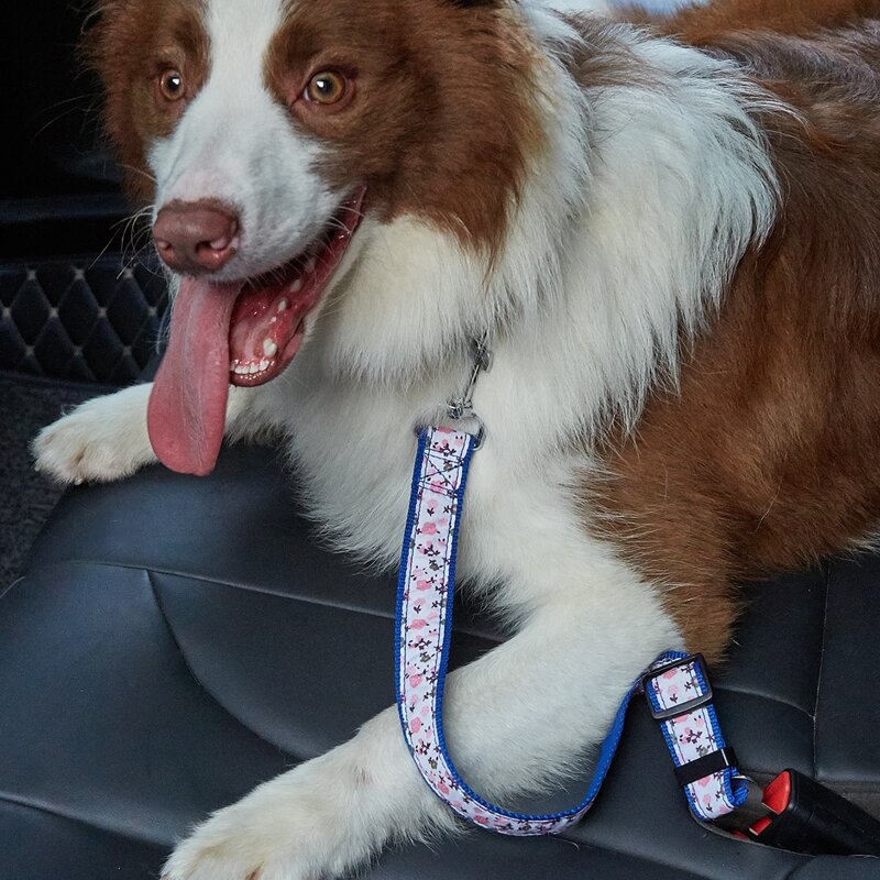 

1pc Flower Print Pet Car Safety Belt, Multicolor