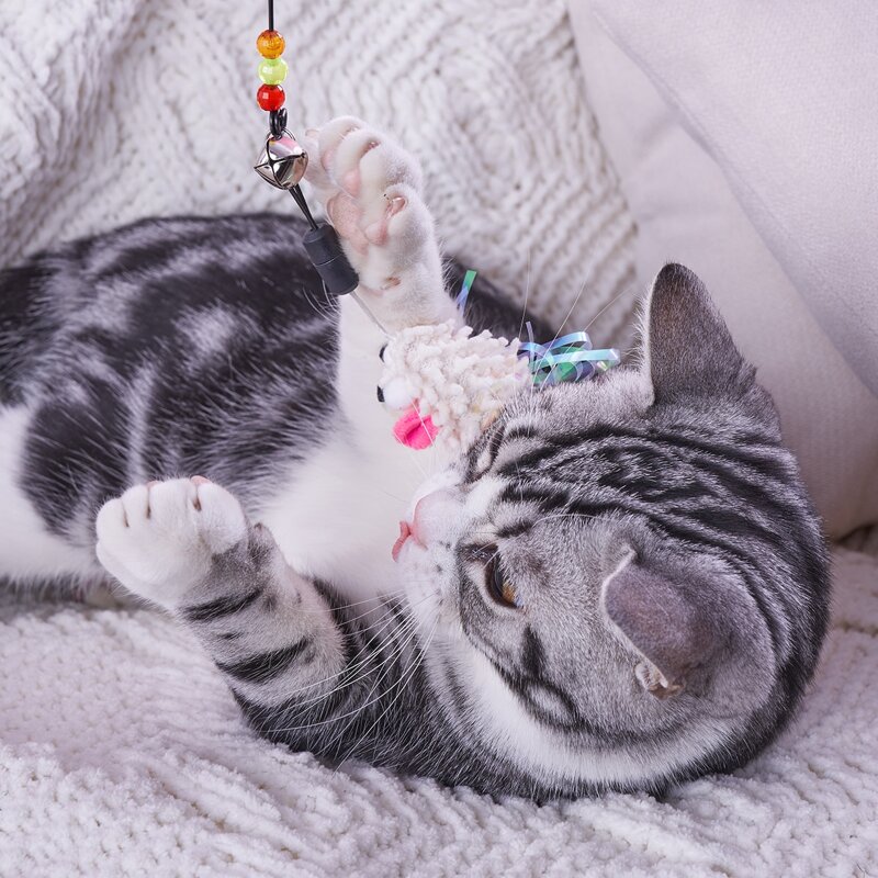 

1pc Mouse Shaped Cat Teaser, Multicolor