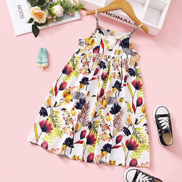 

Toddler Girls All Over Plants Print Cami Dress, Multicolor