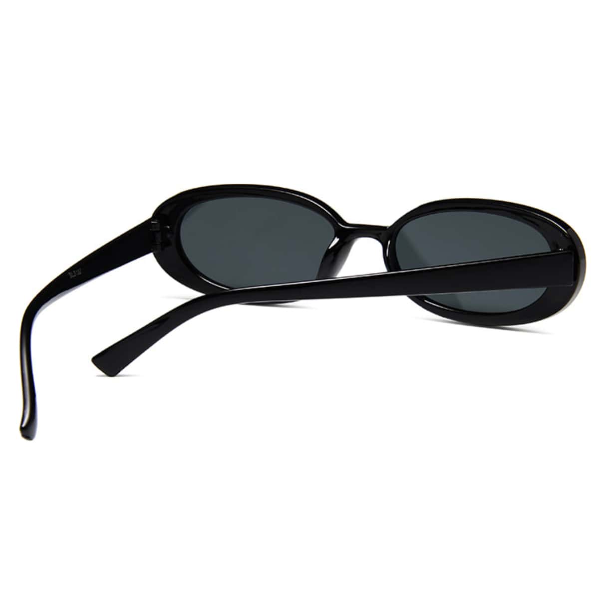 

Oval Frame Sunglasses, Black