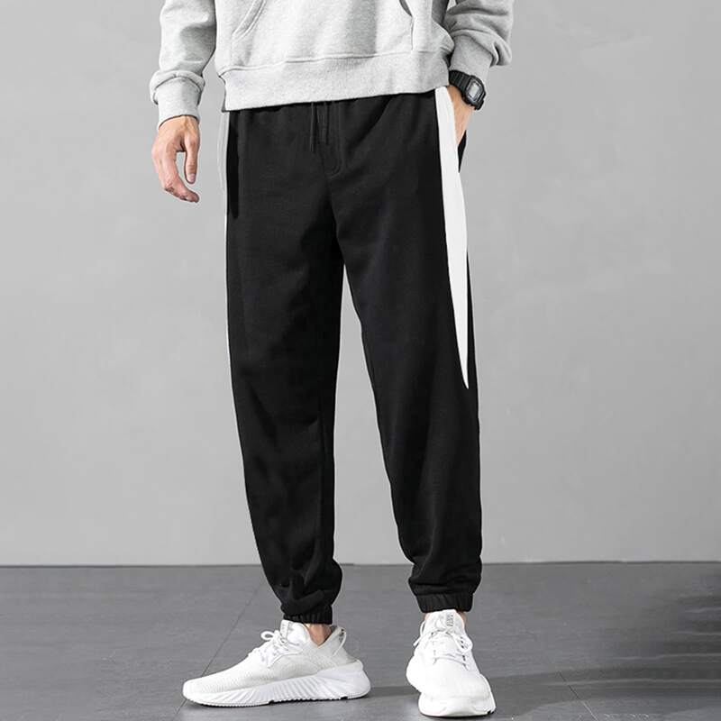 

Guys Colorblock Sweatpants, Black