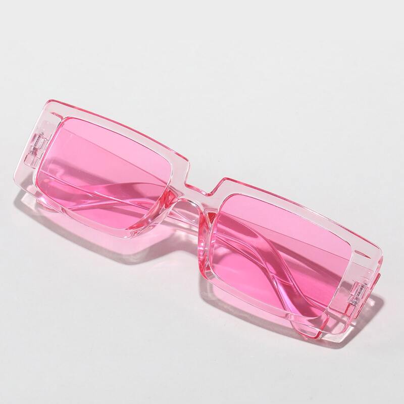 

Rectangle Transparent Frame Sunglasses
