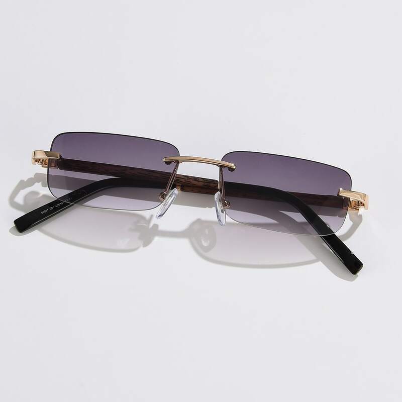 

Rimless Rectangle Frame Sunglasses