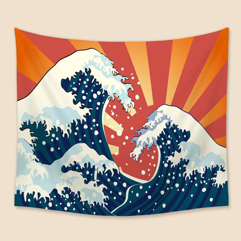 

Sunrise & Waves Tapestry, Multicolor