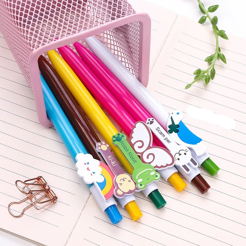 

1pc Random Cartoon Ballpoint Pen, Blue