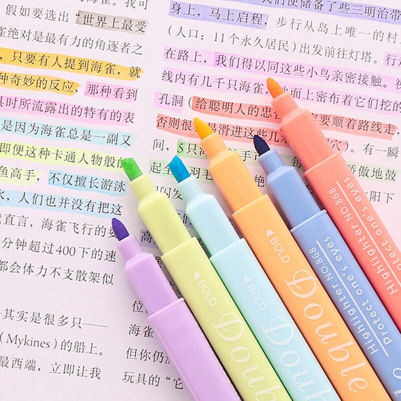 

12pcs Highlighter Pen, Multicolor