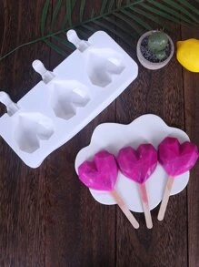 Khuôn hình trái tim thiết kế 1pc - trắng - Xem 2