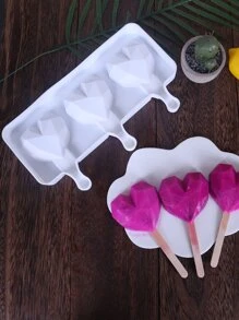 Khuôn hình trái tim thiết kế 1pc - trắng - Xem 3