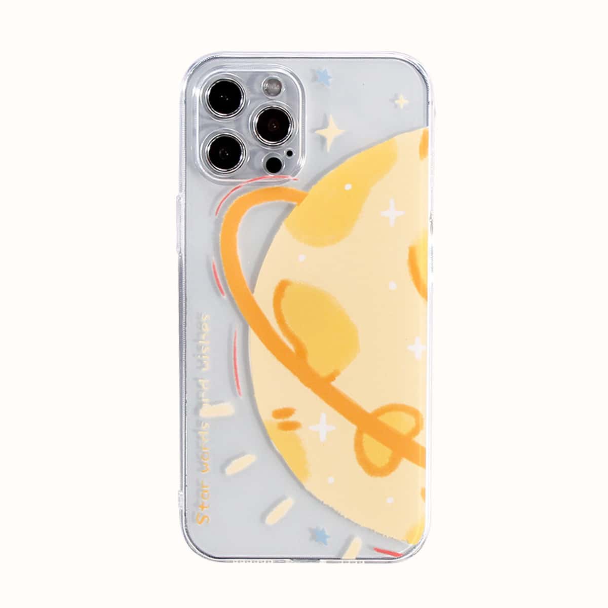 

Saturn Clear Phone Case, Multicolor