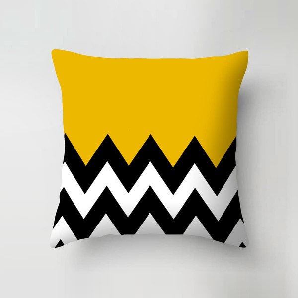 

Chevron Pattern Cushion Cover Without Filler, Multicolor