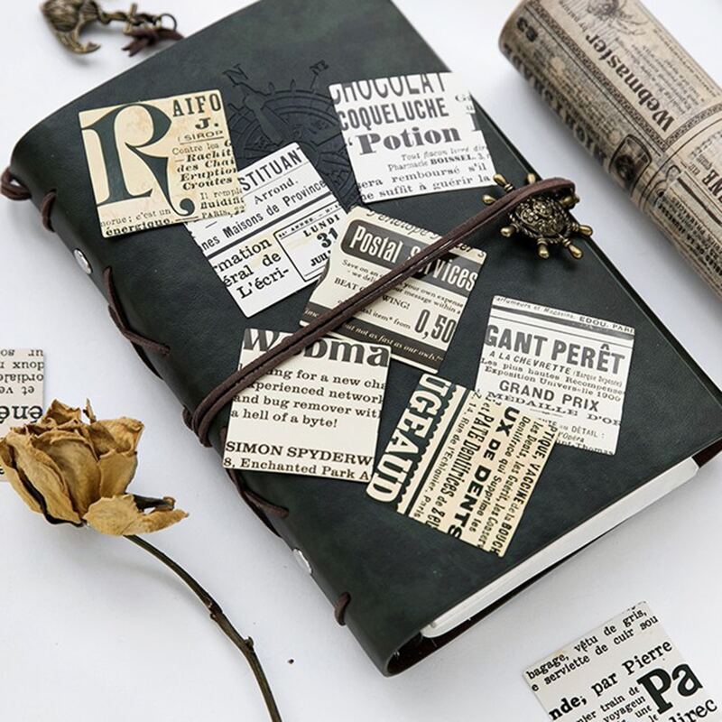 

45pcs Newspaper Sticker, Multicolor