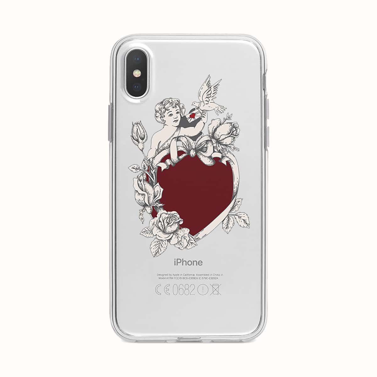 

Angel Clear Phone Case, Multicolor