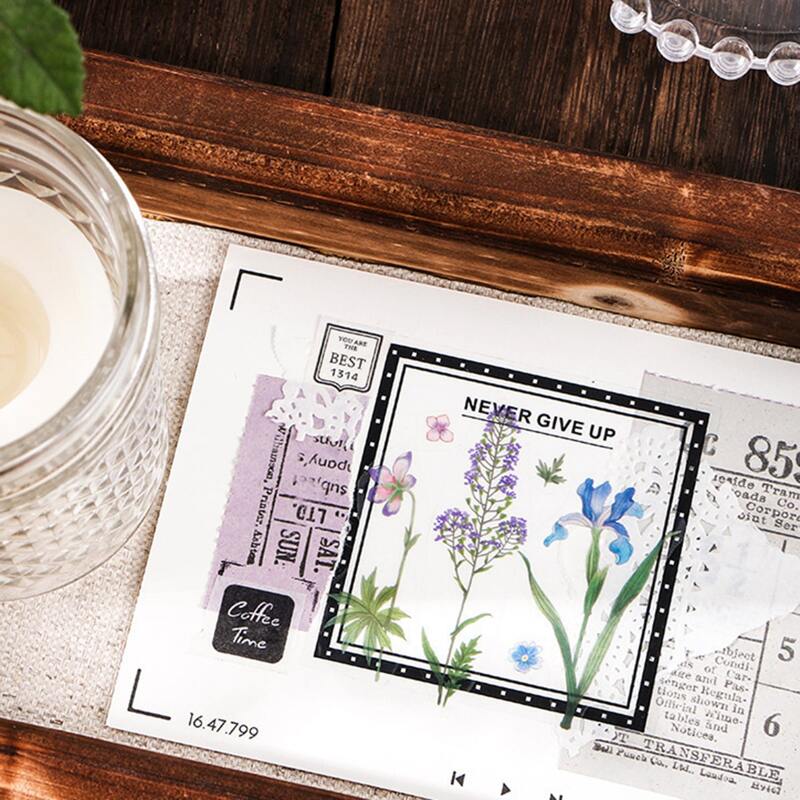 

6sheets Floral Sticker, Multicolor