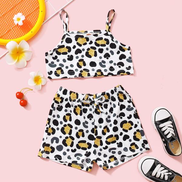 

Toddler Girls All Over Print Cami Top & Shorts, Multicolor