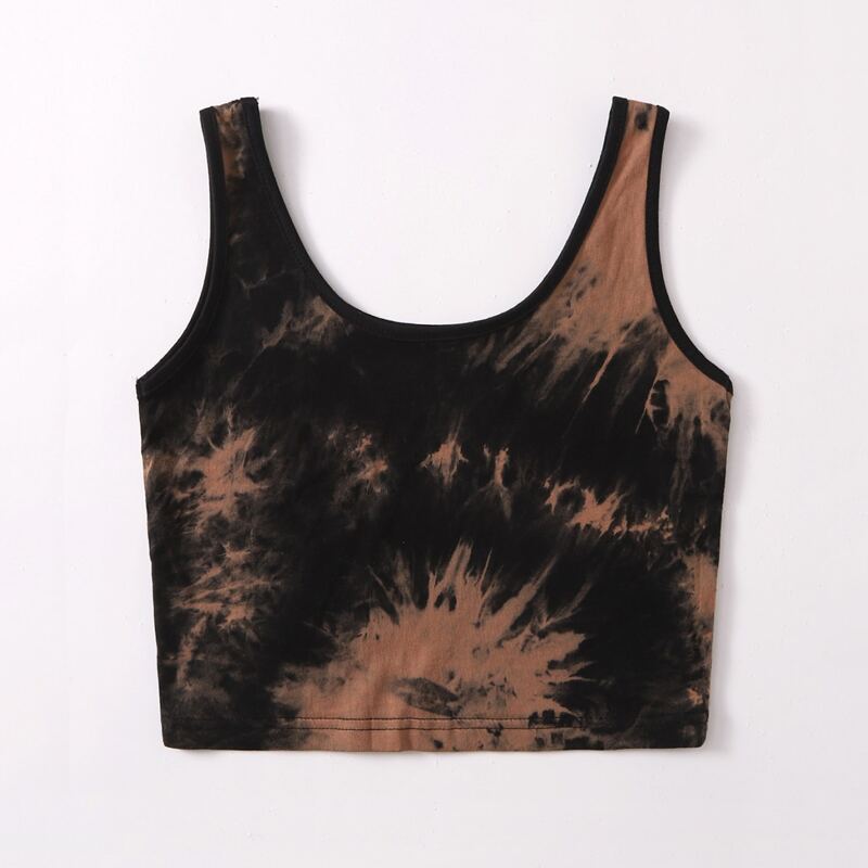 

Tie Dye Crop Tank Top, Multicolor