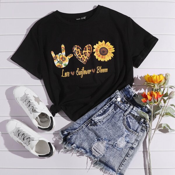 

Gesture Graphic Tee, Black