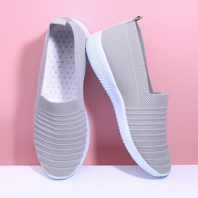 

Knit Slip On Sneakers, Light grey