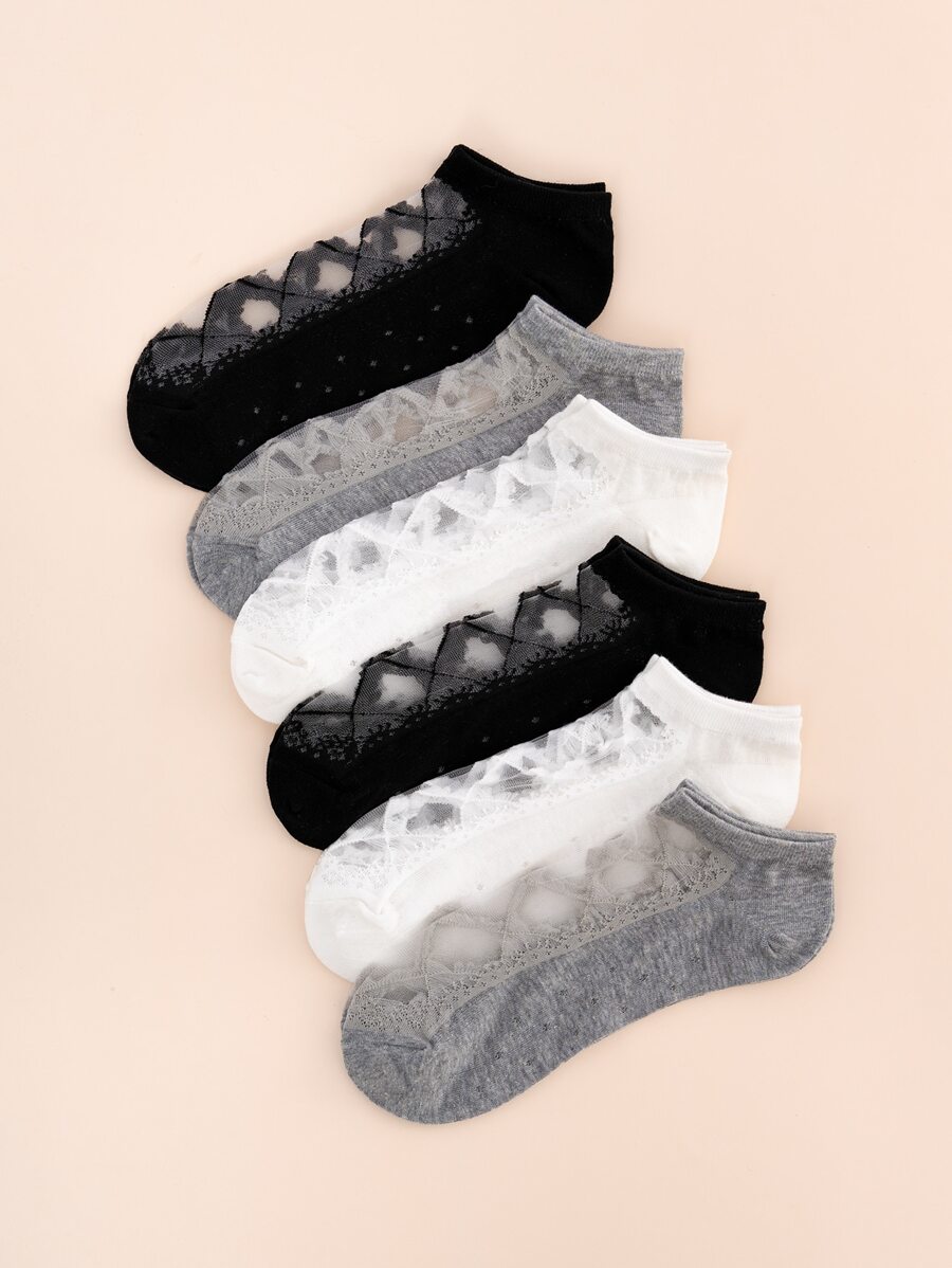 6 pares calcetines tobilleros