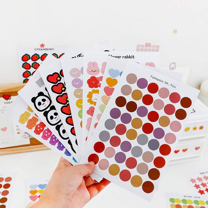 

4sheets Random Cartoon Sticker, Multicolor