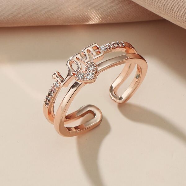 

Hollow Out Cuff Ring, Rose gold
