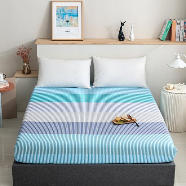 

Striped Pattern Fitted Sheet, Multicolor