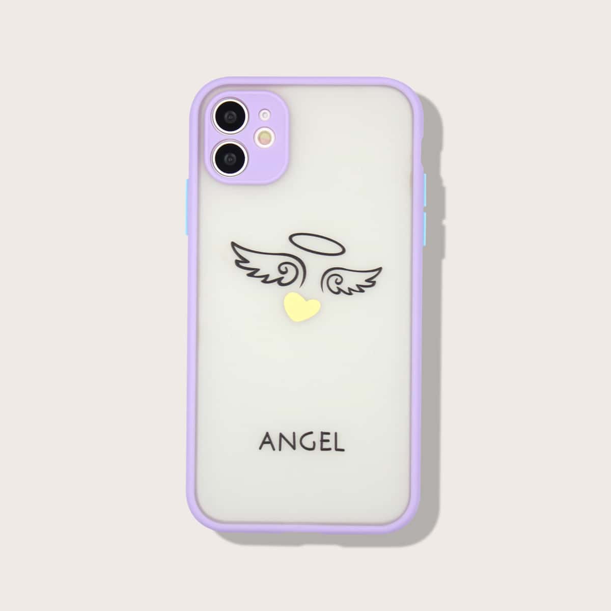 

Angel Print Phone Case, Purple