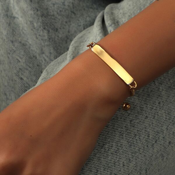

Men Geo Decor Bracelet, Gold